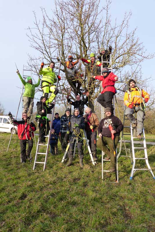 Streuobst-Baumwarte Teilnehmer „Streuobst-Baumwart“ Kurs, Februar 2020, Foto: Main-Taunus Naturland und Streuobst e.V.